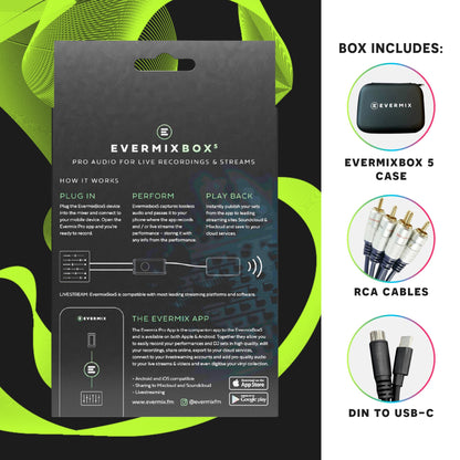 PREVENTA - EvermixBox5 | Grabación y transmisión de audio de calidad profesional