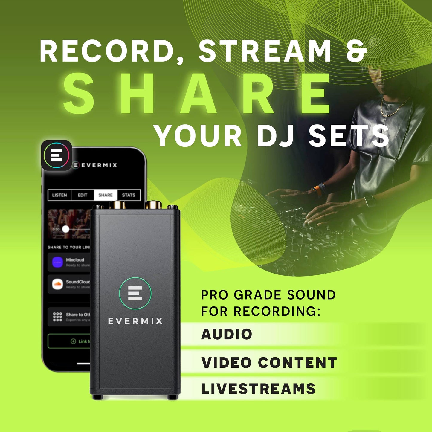 preventa - evermixbox5 | grabación y transmisión de audio de calidad profesional