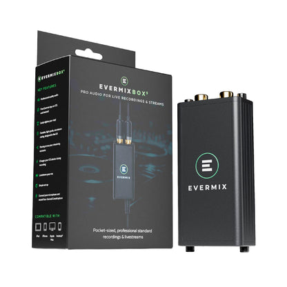 Evermix Box5 - Pro Audio Interface for Recording and Streaming